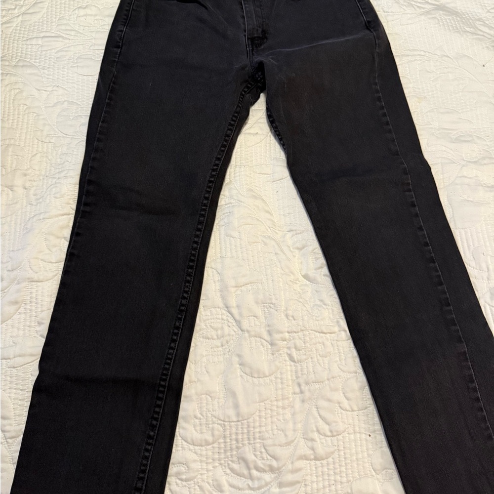 Levi's Men's Black Straight Leg Jeans